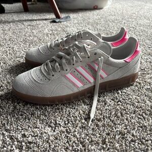 Bnwt Adidas Originals Top Handball Casual Shoes Sz 12 Grey/White/Lucid Pink